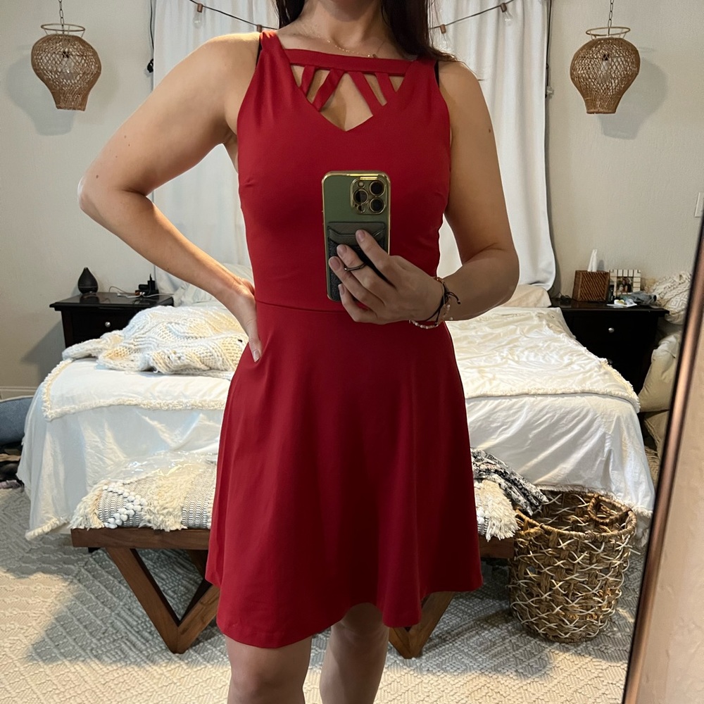 Red dress